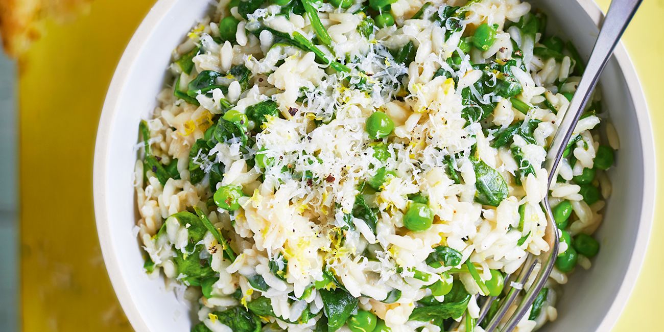 Lemon and pea risotto Lemon and pea risotto