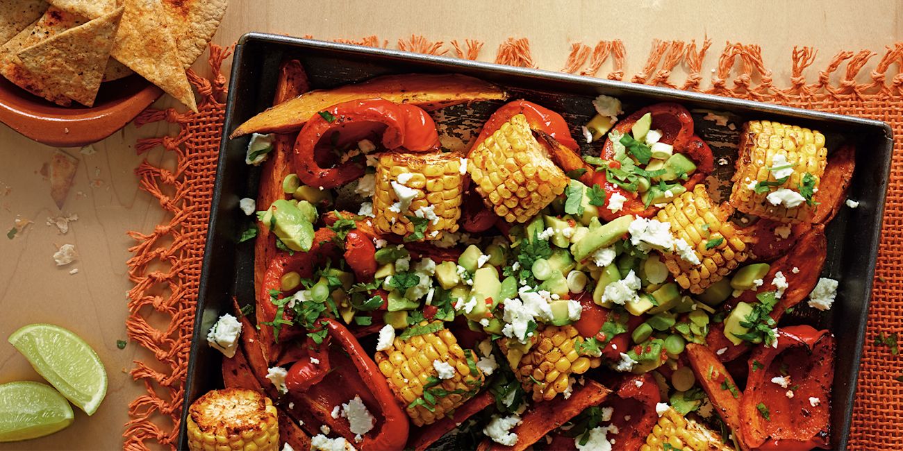 Mexican traybake with salsa Mexican traybake with salsa