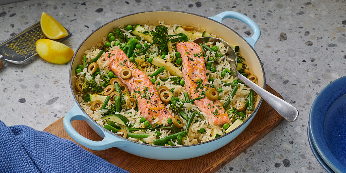 Zesty salmon and rice pot Zesty salmon and rice pot