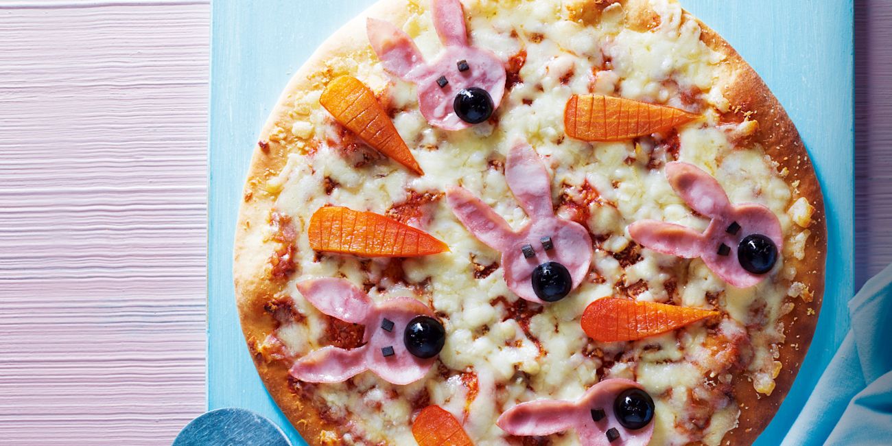 Easter bunny pizza Easter bunny pizza