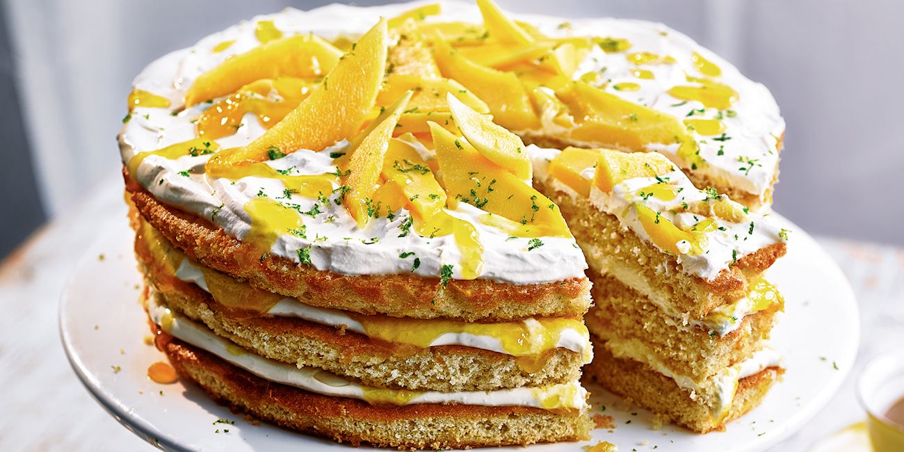 Mango lassi layer cake Mango lassi layer cake