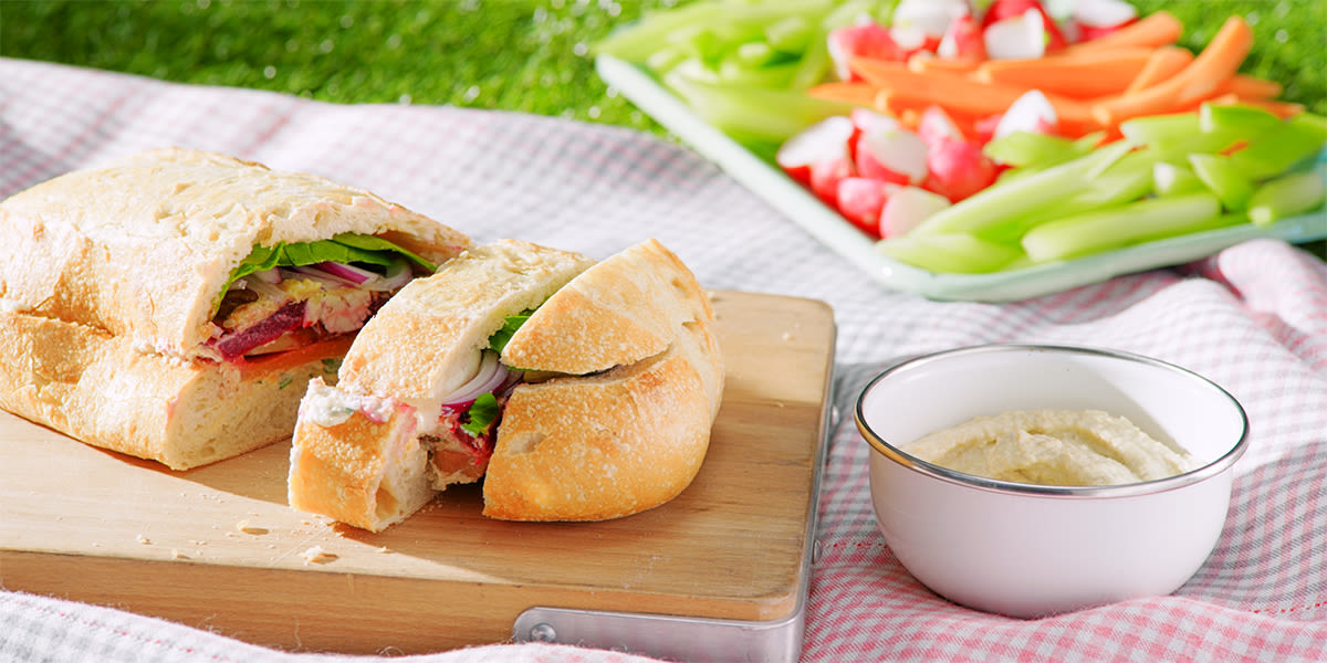 Veggie picnic loaf Veggie picnic loaf