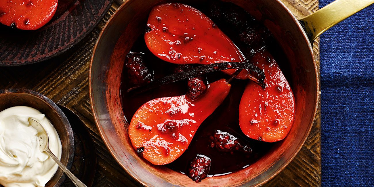 Poached pears Poached pears