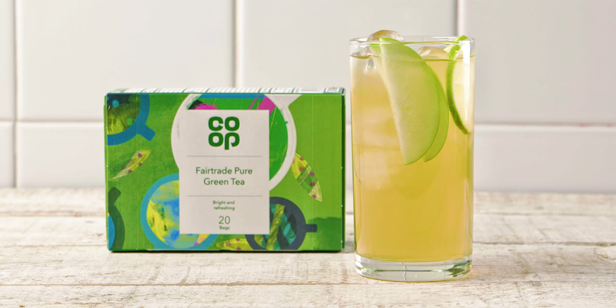 Green iced tea with ginger & apple Green iced tea with ginger & apple