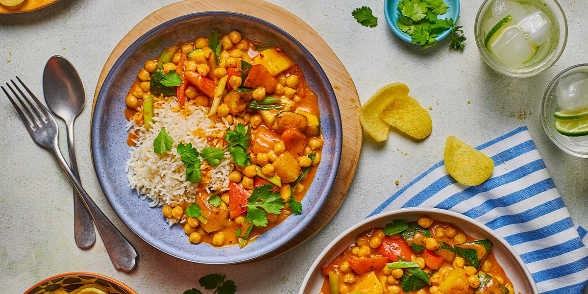 Chickpea & pineapple red curry