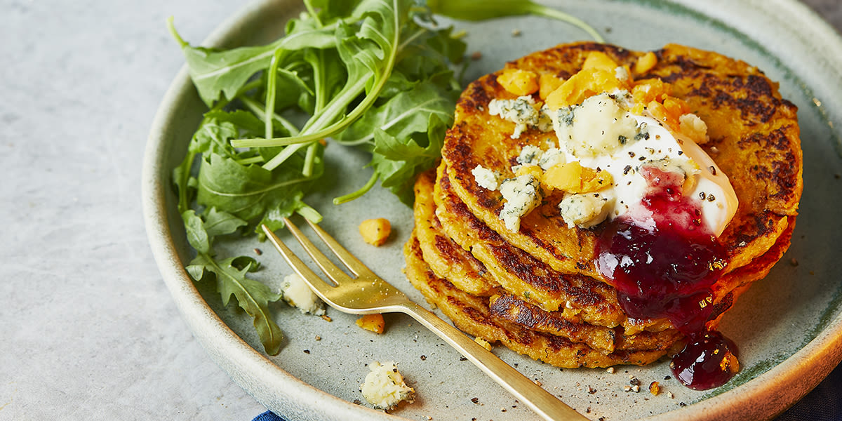 Cheesy potato pancakes Cheesy potato pancakes