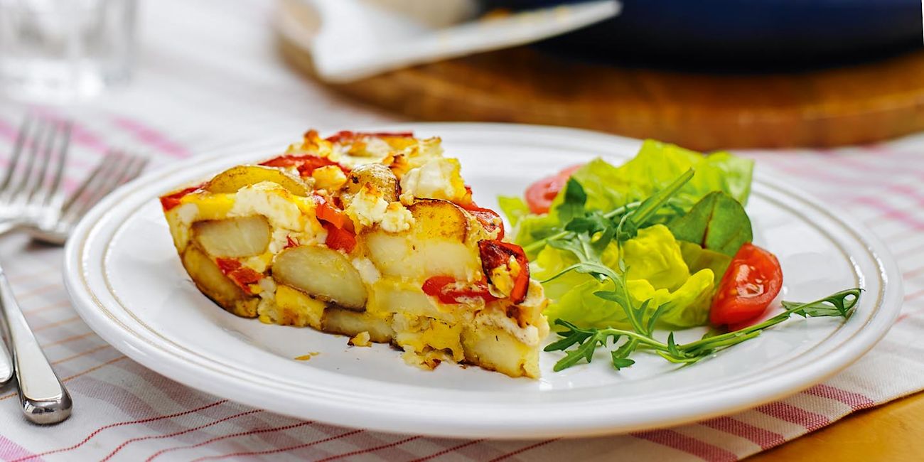 Red pepper spanish frittata Red pepper spanish frittata