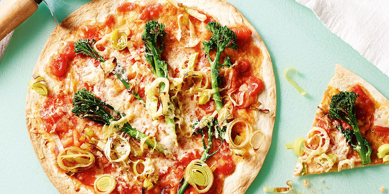Springtime greens pizza Springtime greens pizza