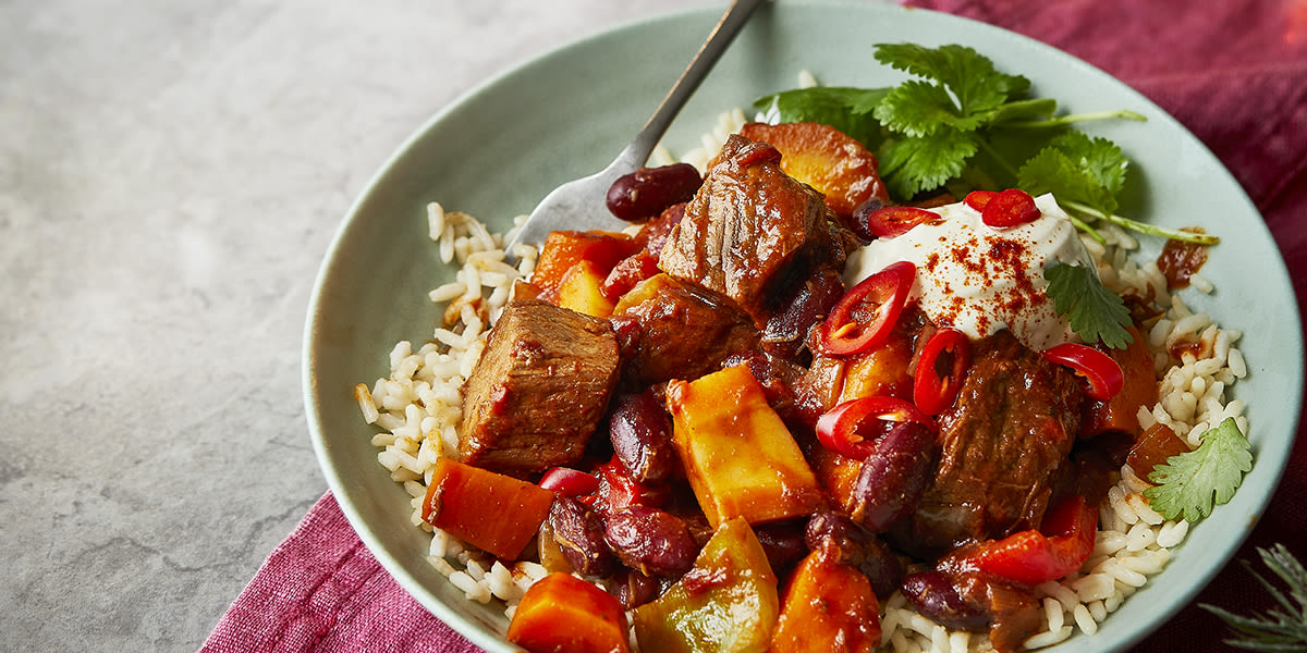 Chunky beef chilli Chunky beef chilli