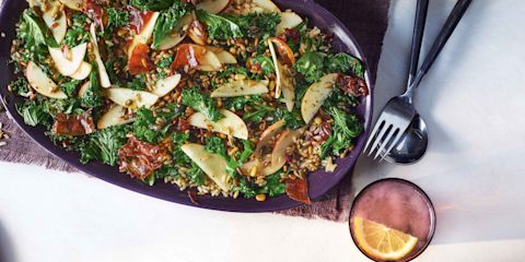 Autumnal kale and apple salad