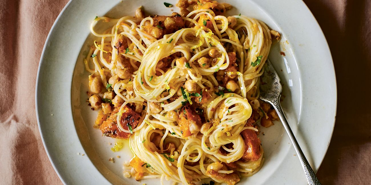 Roasted chick pea and squash pasta Roasted chick pea and squash pasta