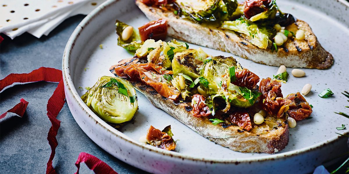 Brussels sprout bruschetta Brussels sprout bruschetta