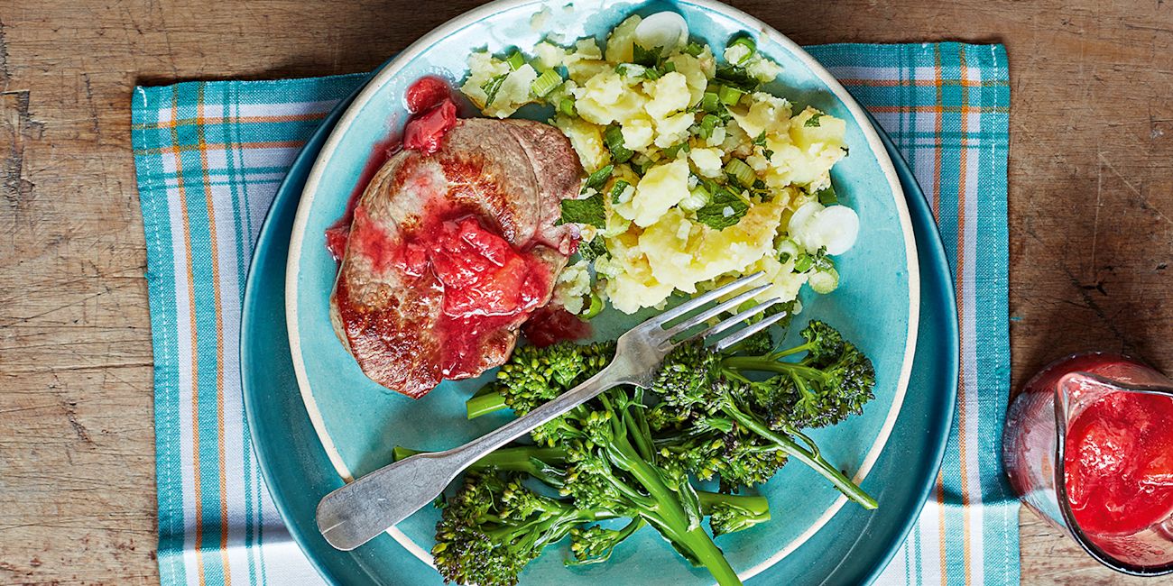 Lamb with plum sauce Lamb with plum sauce