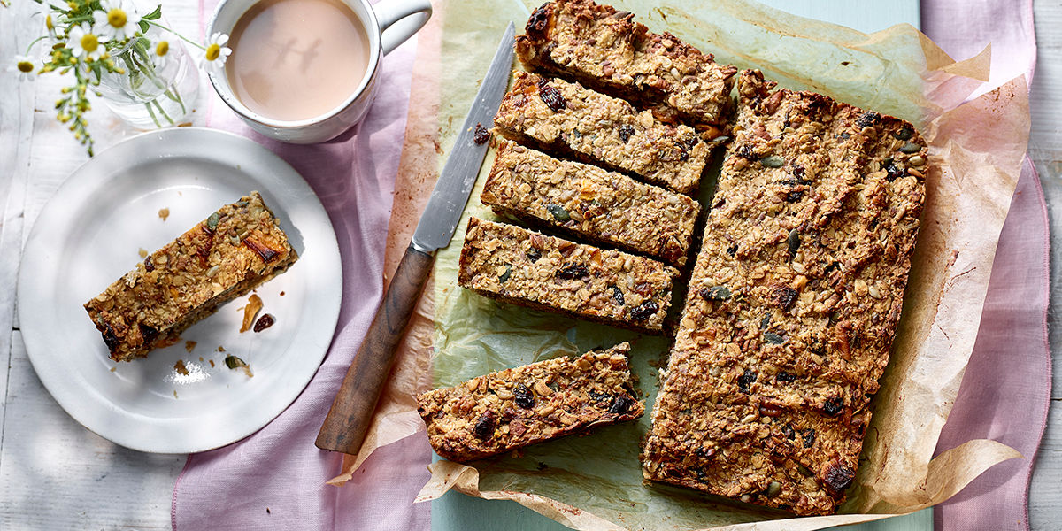 Pecan & banana flapjack Pecan & banana flapjack