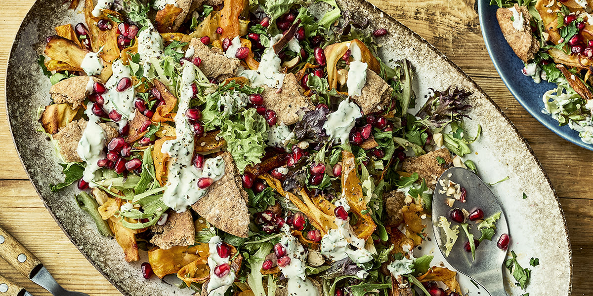 Warm root veg salad Warm root veg salad