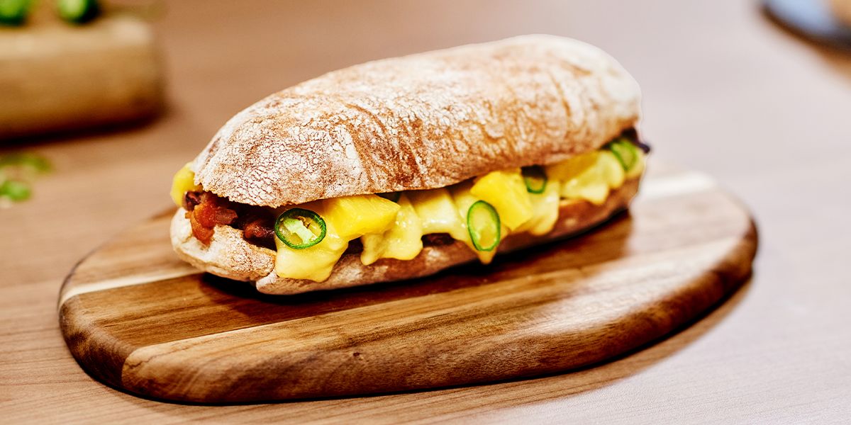 The Veggie chilli cheese sub The Veggie chilli cheese sub