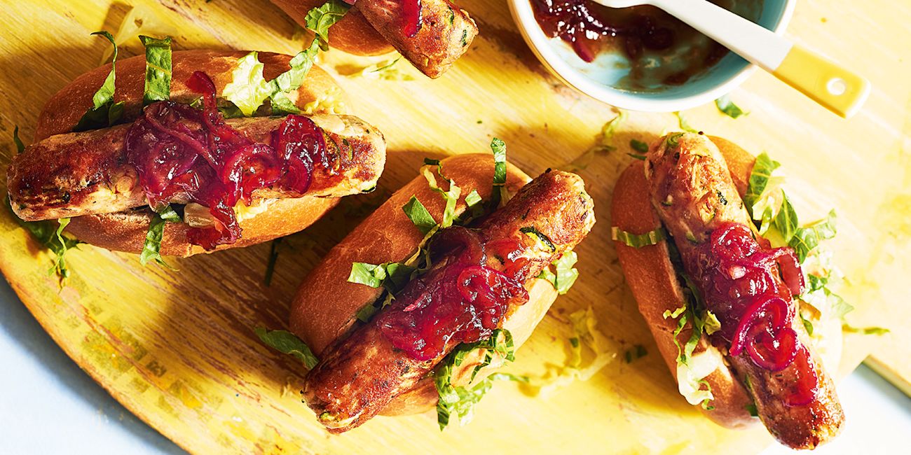 Veggie hot dog sliders Veggie hot dog sliders