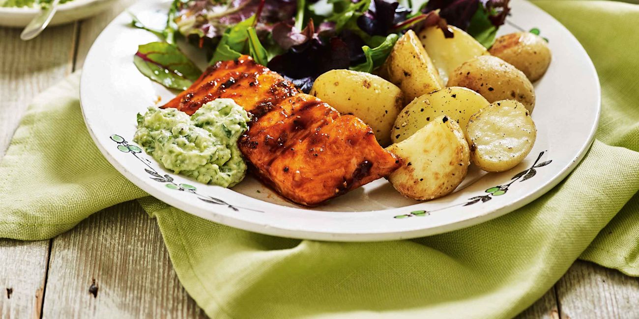 Sweet and smoky roasted salmon Sweet and smoky roasted salmon