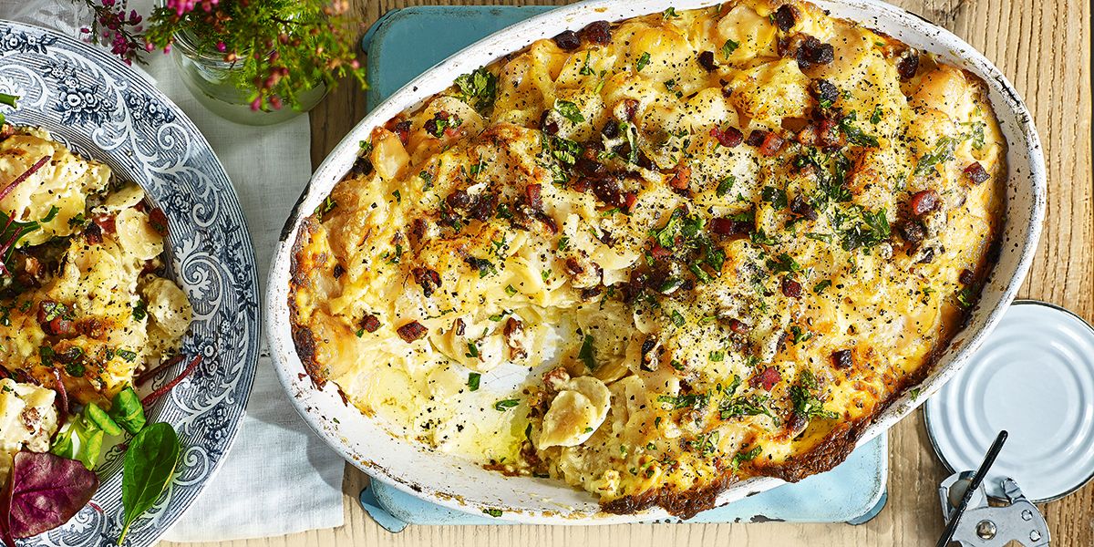 Tinned-potato & pancetta dauphinoise Tinned-potato & pancetta dauphinoise