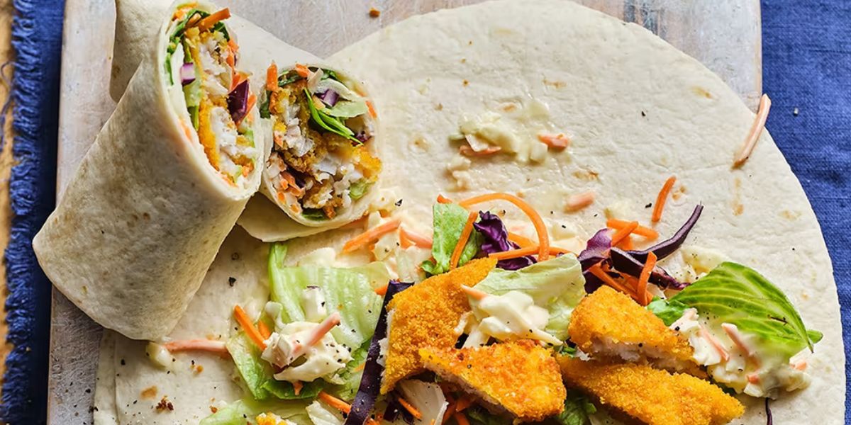 Fish finger wraps Fish finger wraps