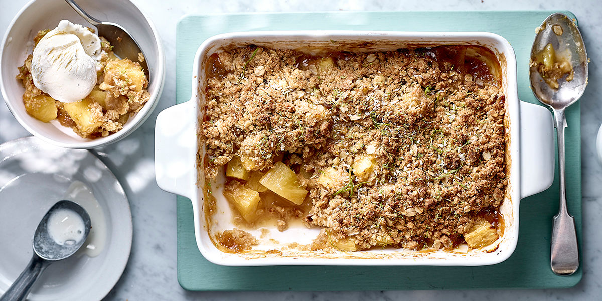Piña colada crumble Piña colada crumble