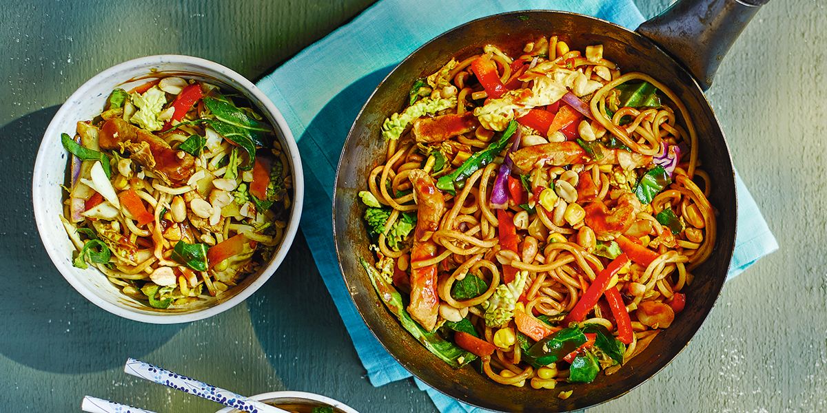 Rainbow pork noodles Rainbow pork noodles