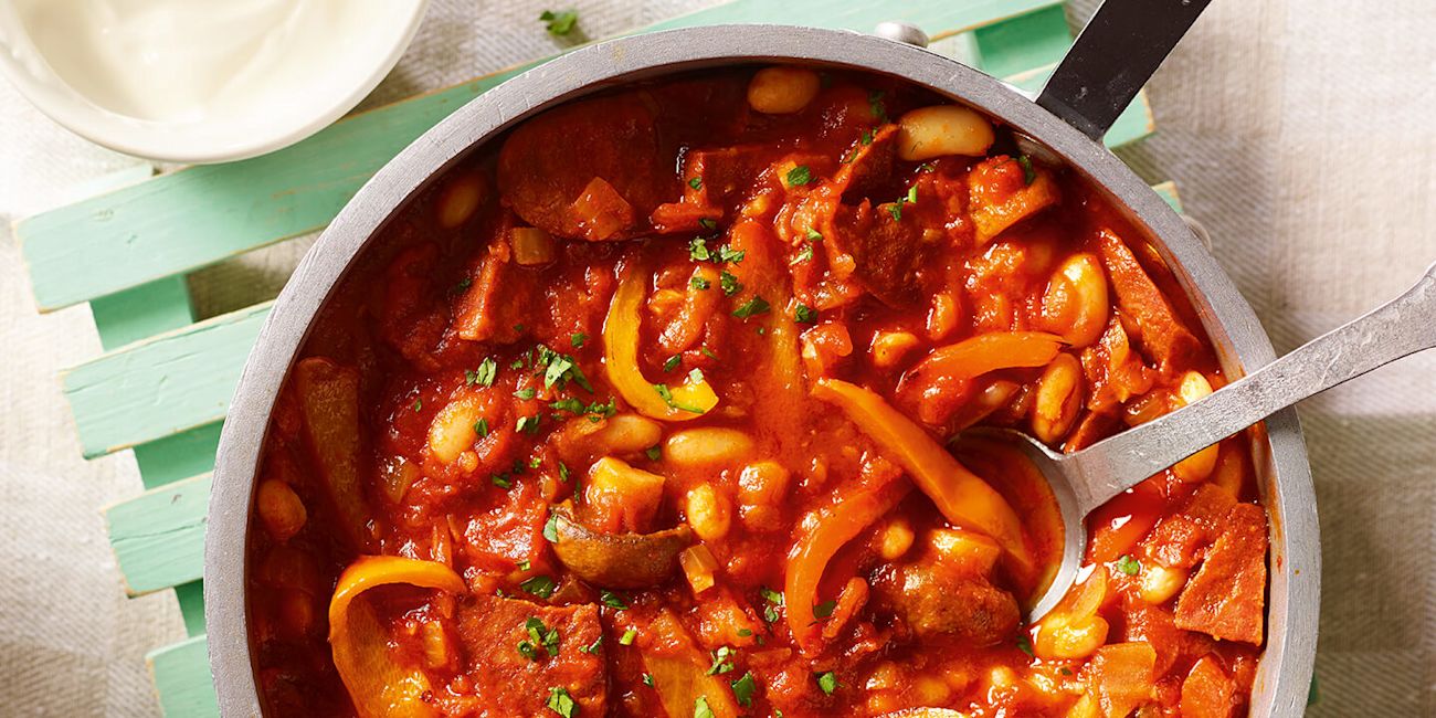 Chorizo and bean casserole Chorizo and bean casserole