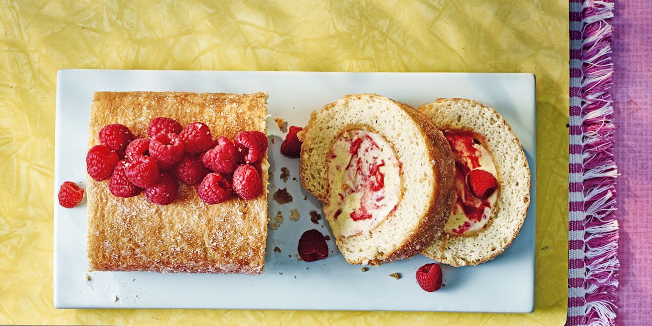 Raspberry ripple arctic roll Raspberry ripple arctic roll