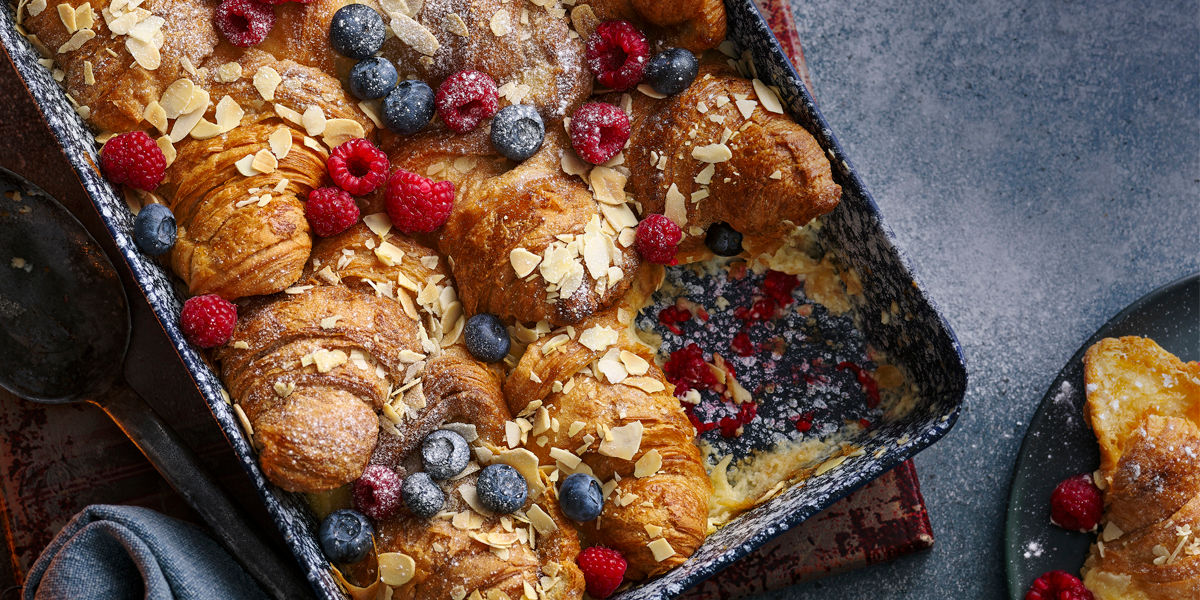 Overnight French toast croissant bake Overnight French toast croissant bake