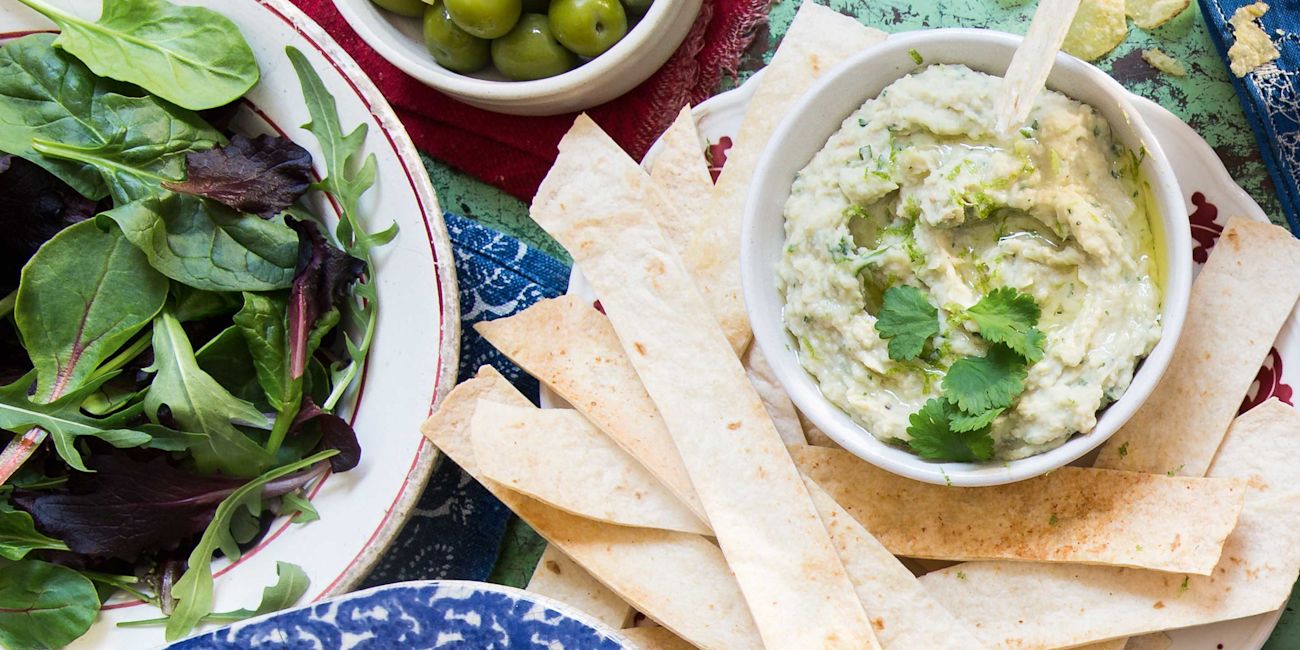 Coriander and bean dip Coriander and bean dip