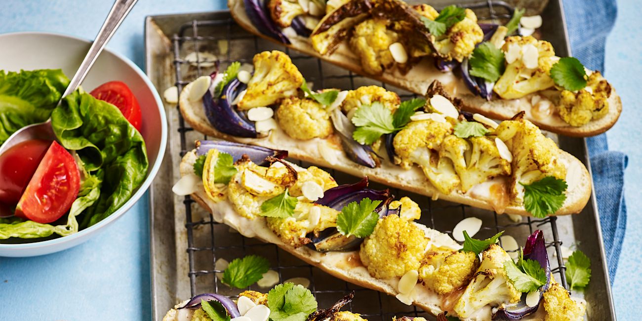Curried cauliflower baguettes Curried cauliflower baguettes
