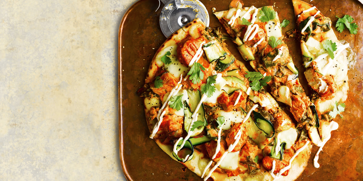 Chicken tikka pizza Chicken tikka pizza