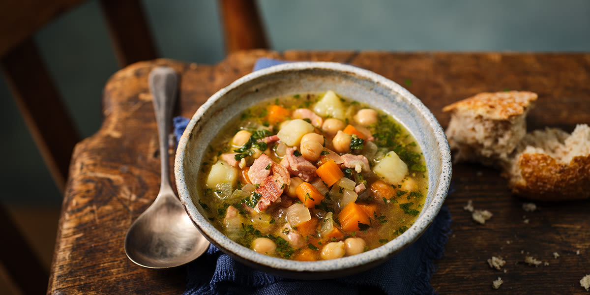 Chick pea, bacon & potato broth Chick pea, bacon & potato broth