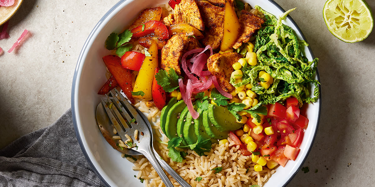 Chicken Burrito Bowls Chicken Burrito Bowls