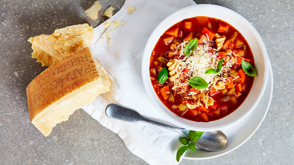 Minestrone with Parmigiano Reggiano Minestrone with Parmigiano Reggiano
