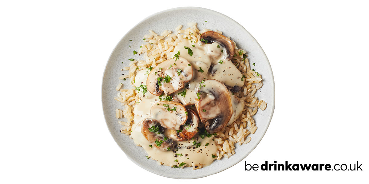 Cheat’s mushroom stroganoff Cheat’s mushroom stroganoff