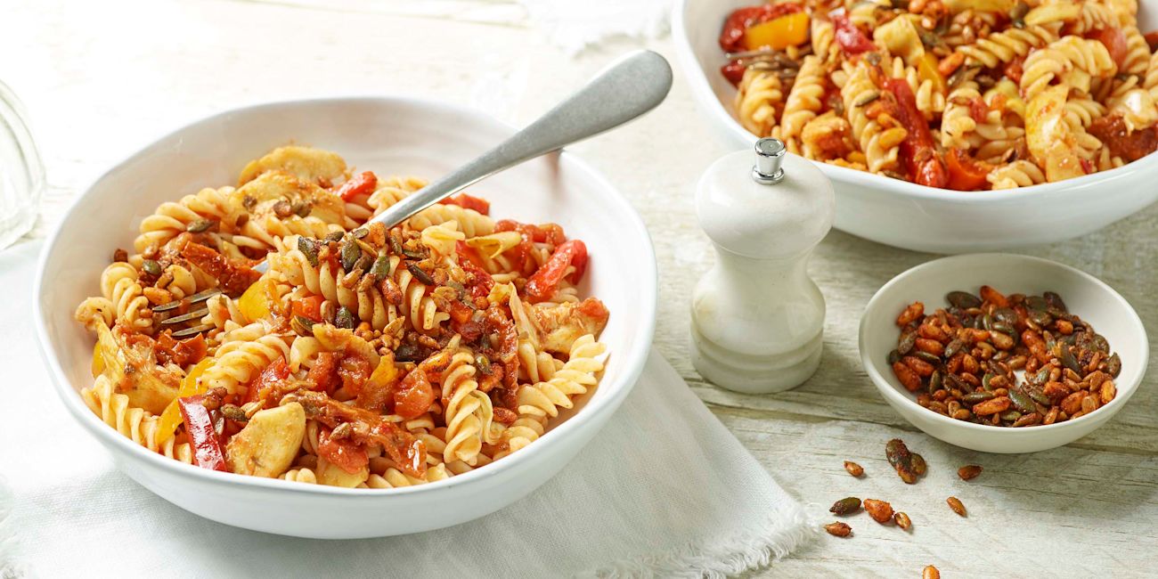 Smoky antipasti pasta Smoky antipasti pasta