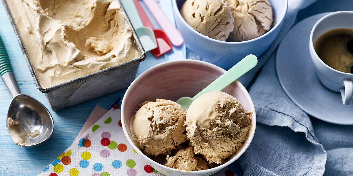 No-churn espresso & rum ice cream No-churn espresso & rum ice cream
