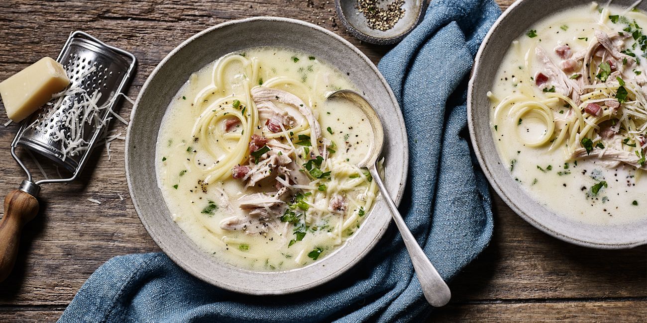 Chicken carbonara soup Chicken carbonara soup