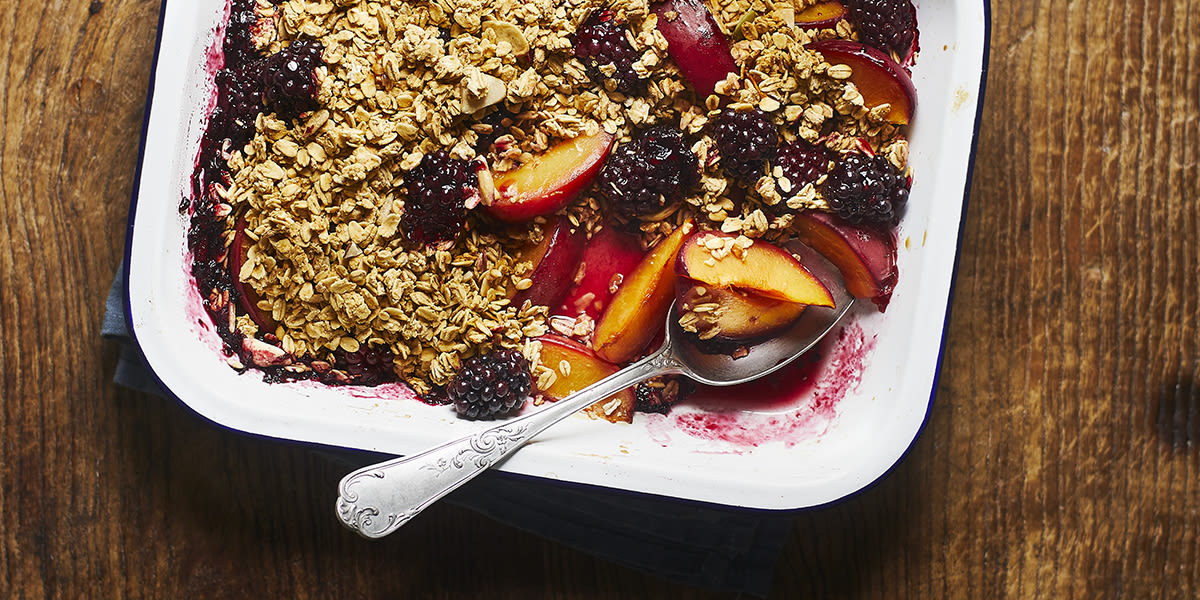Plum & blackberry crumble Plum & blackberry crumble
