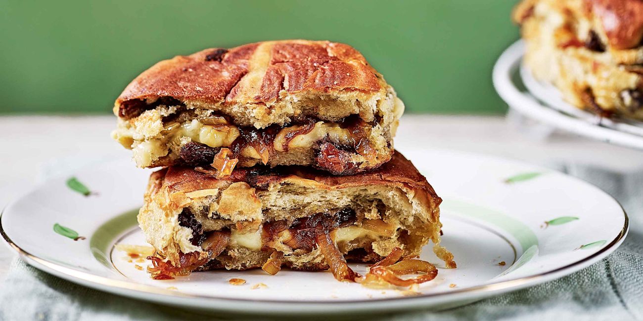 Hot cross bun toastie Hot cross bun toastie