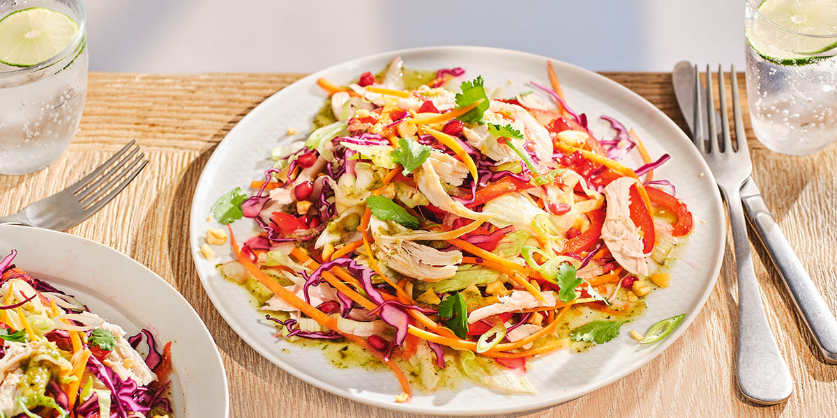 Thai-inspired shredded chicken salad Thai-inspired shredded chicken salad