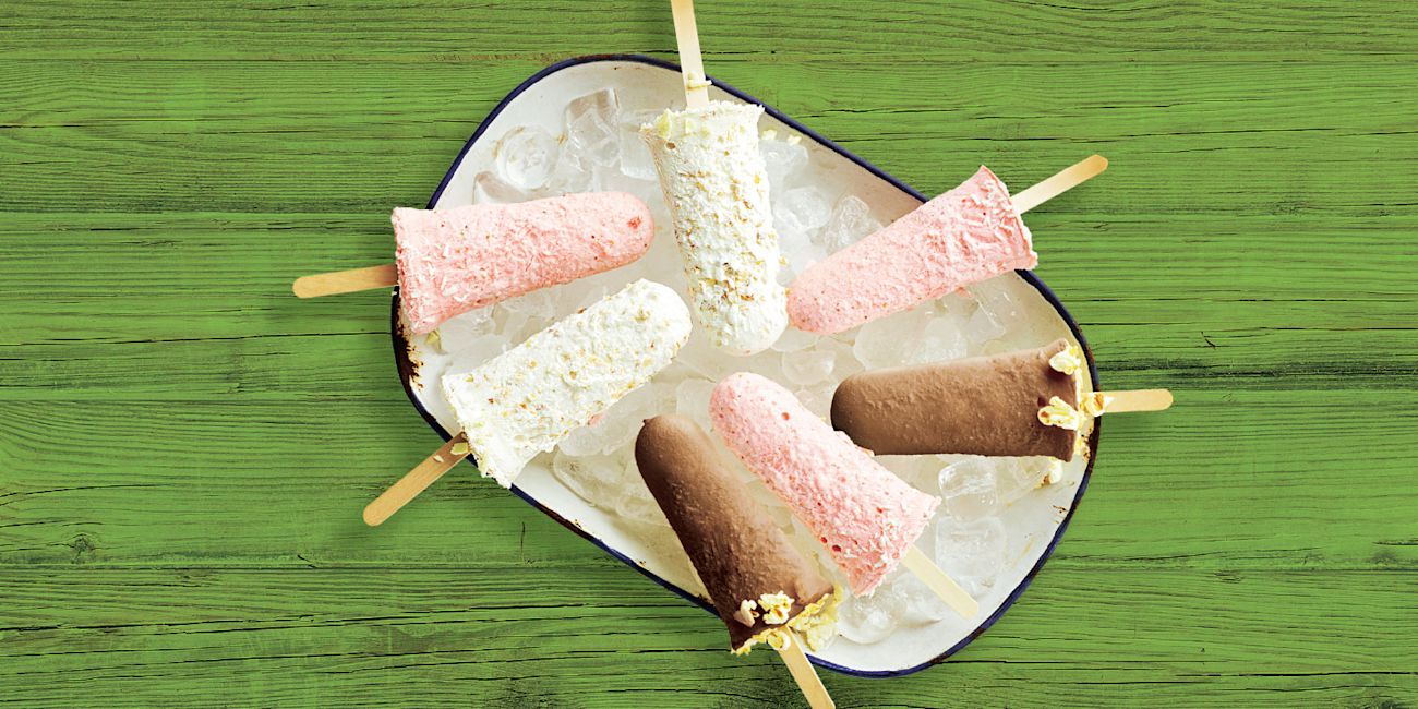 Hazelnut and white chocolate lollies Hazelnut and white chocolate lollies
