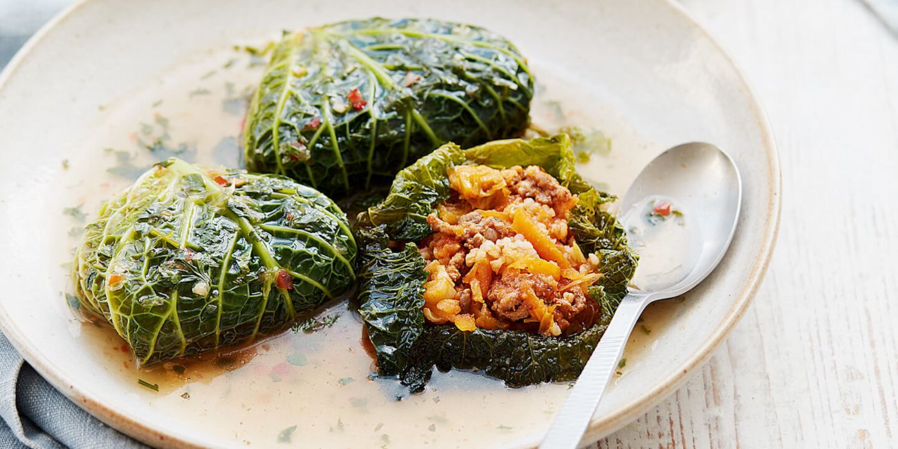 Stuffed cabbage leaves in fragrant broth Stuffed cabbage leaves in fragrant broth