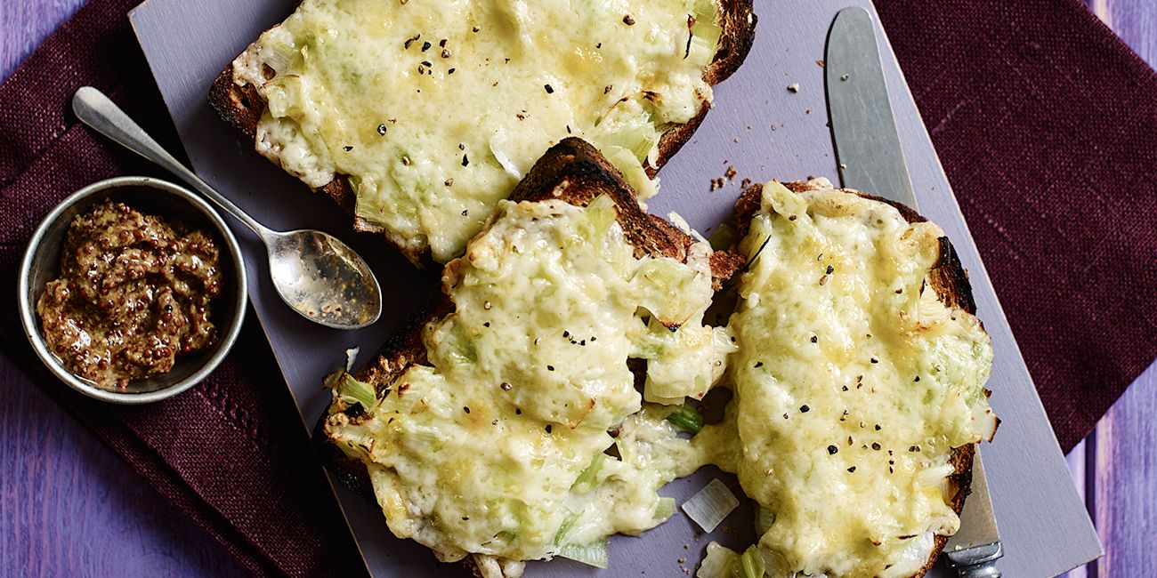 Cheesy leek and mustard toasts Cheesy leek and mustard toasts