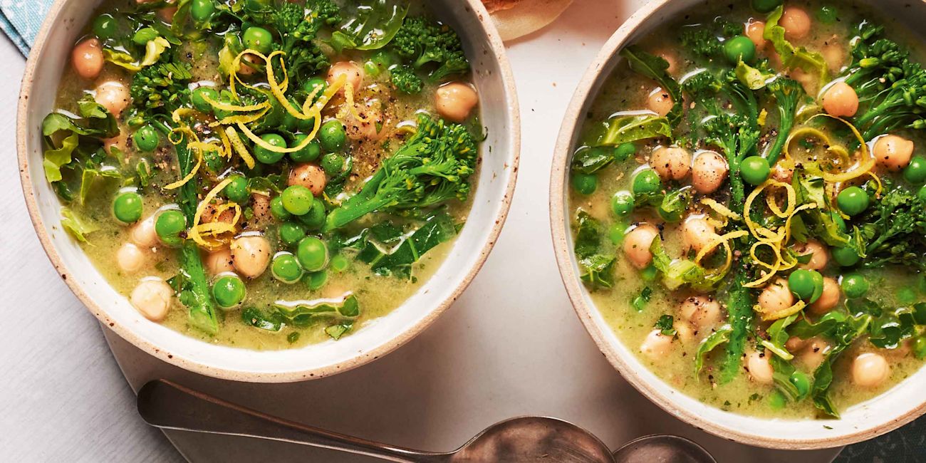 Spring chickpea minestrone Spring chickpea minestrone