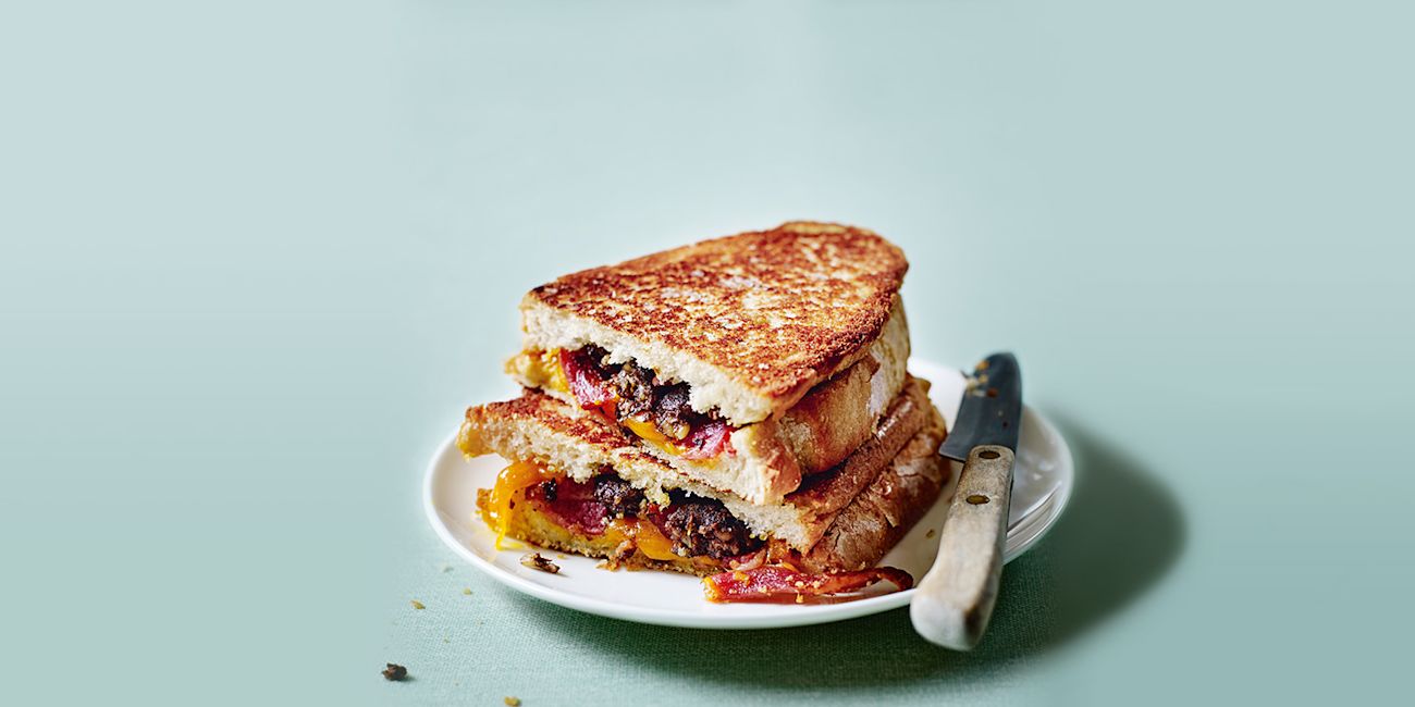 Haggis and bacon sandwich Haggis and bacon sandwich