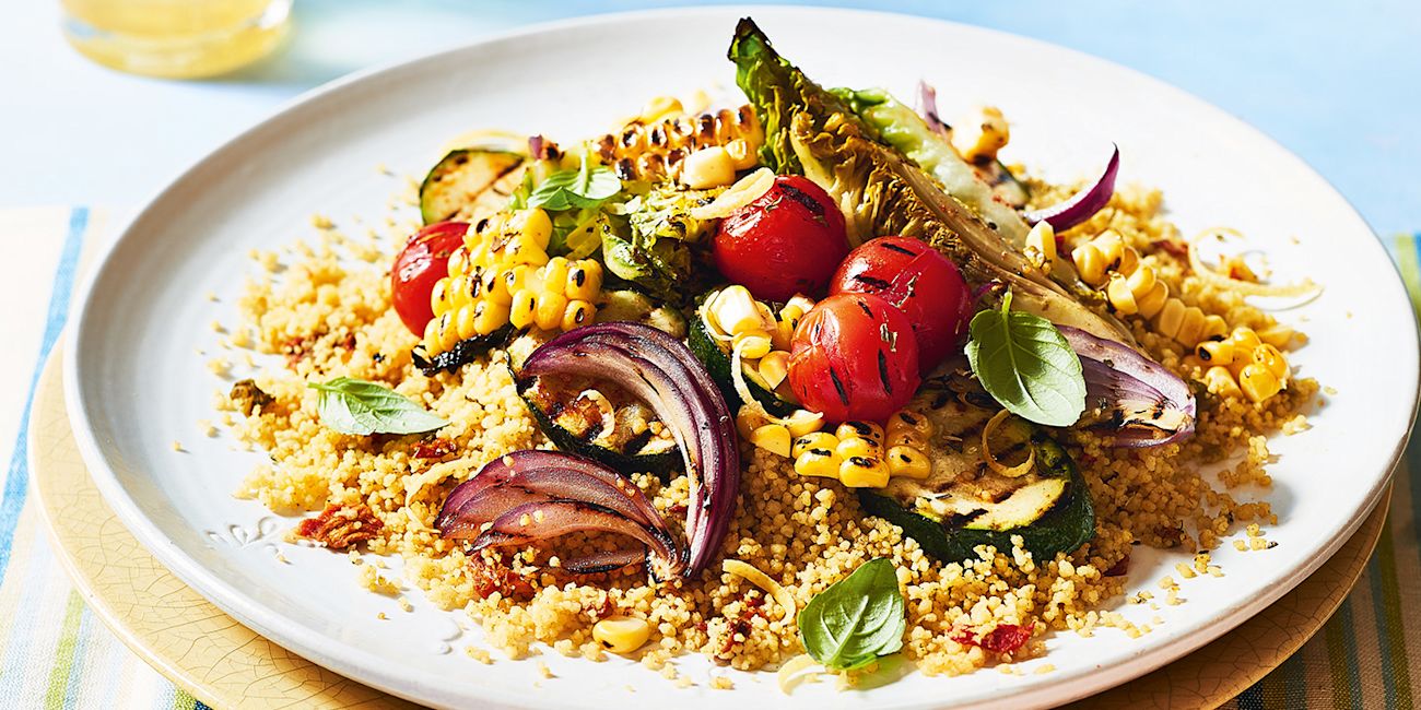Charred veg cous cous Charred veg cous cous