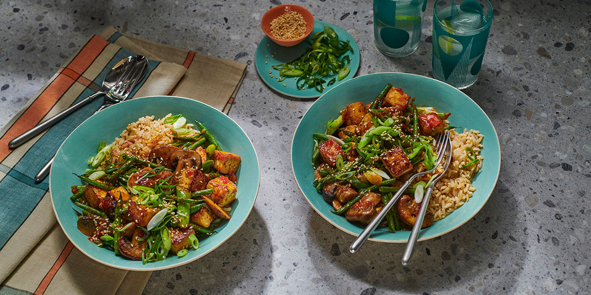 Sticky Mushroom & Tofu Rice Bowl Sticky Mushroom & Tofu Rice Bowl