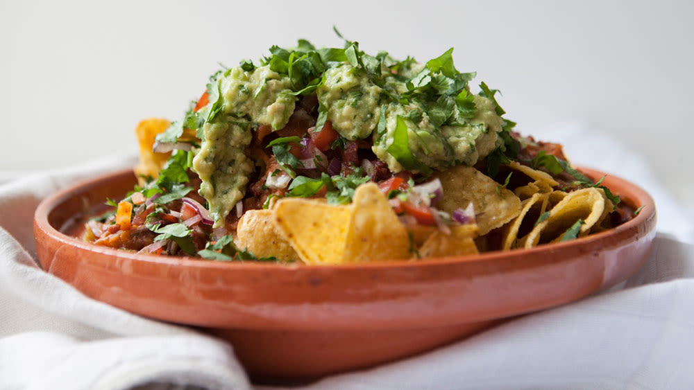 Sharing nachos Sharing nachos